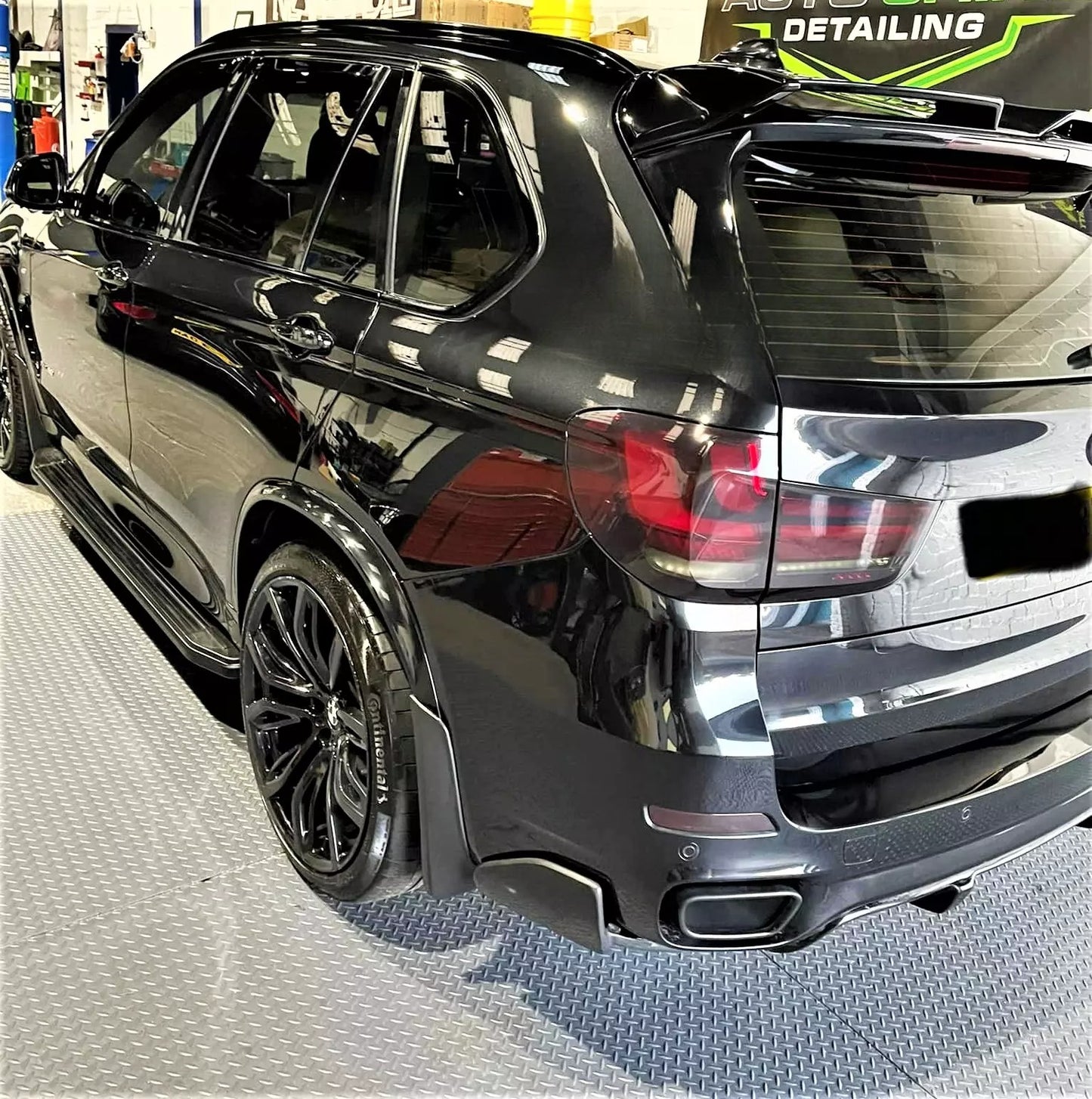 💯KIT  Spoiler Nero Lucido BMW X5 F15 X5M F85 M50D💯