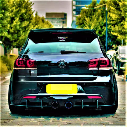 😎Diffuser kit suitable for VW Golf R20 R MK6😎