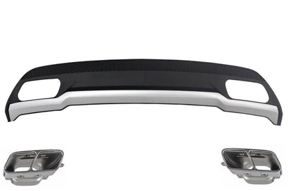 Diffusore Punte Scarico Posteriore Per Mercedes W176 12-18 A-Class Sport Pack