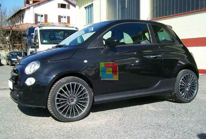 💕Art.0089 MINIGONNE LATERALI ADATTE A FIAT 500 LOOK SPORTIVO VRT💕