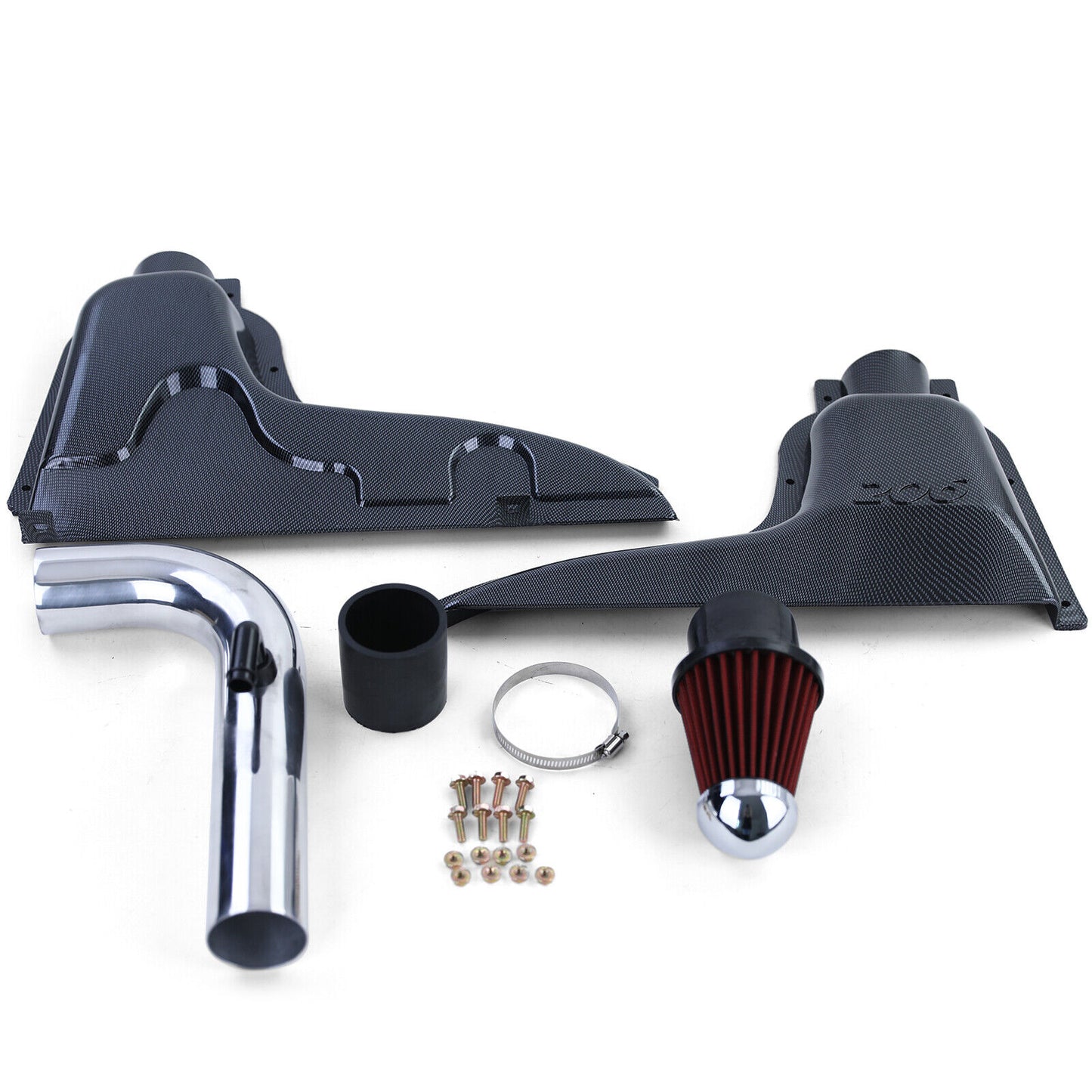 Filtro Aria Sport Aspirazione Airbox Carbon Look per Peugeot 206