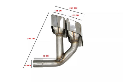 ⭐Punte Marmitte Coda Quadrilatero per Audi Q7 4M 15-19 SQ7 Look Benzina⭐