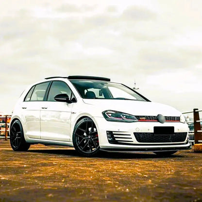 😎Carbon Fiber Splitter Fit For VW Golf MK7 MK7.5 R GTD GTI TSI TDI😎 