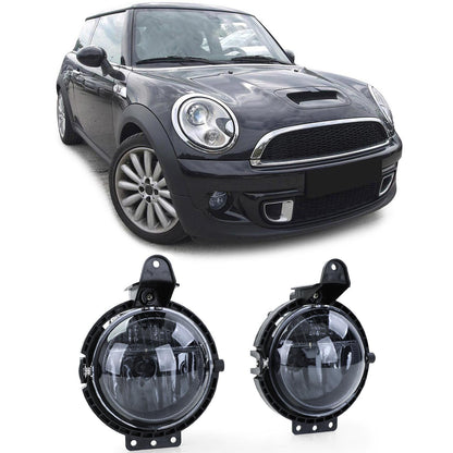 Fendinebbia in vetro trasparente fumé nero per Mini R55 R56 R57 R58 R59 06-13-