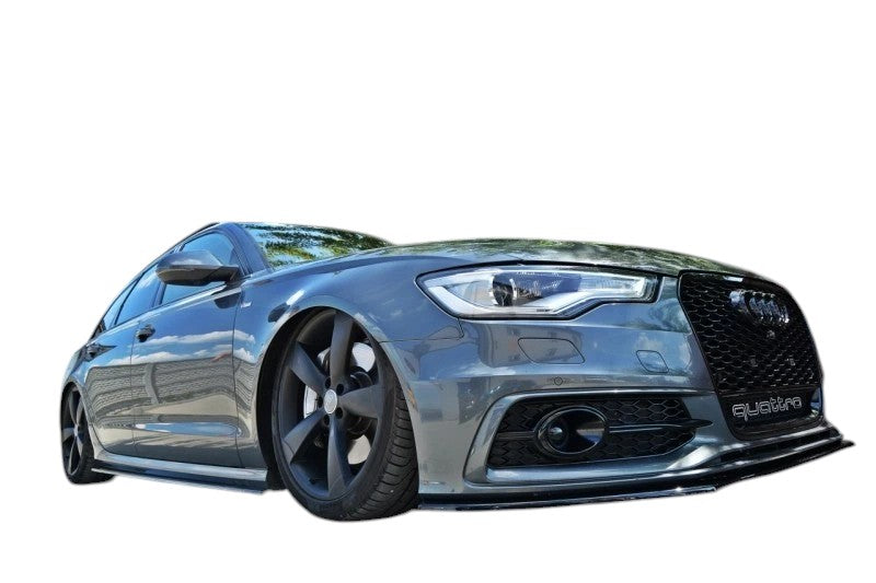💕Sotto  Minigonne  adatto  per   Audi A6 C7 S Line nero lucido 💕