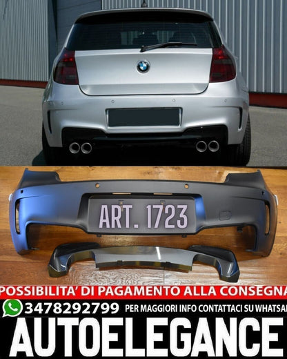 PARAURTI POSTERIORE ADATTO PER BMW SERIE 1 E87 E81 2004-2011 LOOK M1