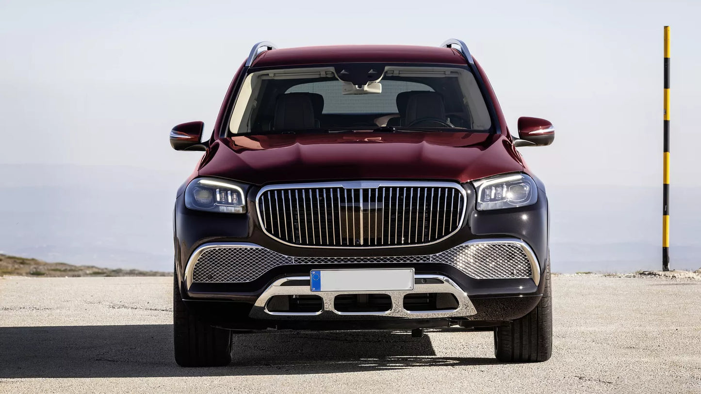 ⭐Griglia anteriore per Mercedes GLS SUV X167 2019-2023 M-Design Cromo ⭐