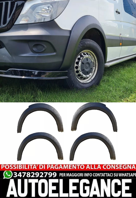 Parafanghi JUMBO per Mercedes Sprinter W906 2014-2018 4 pezzi.