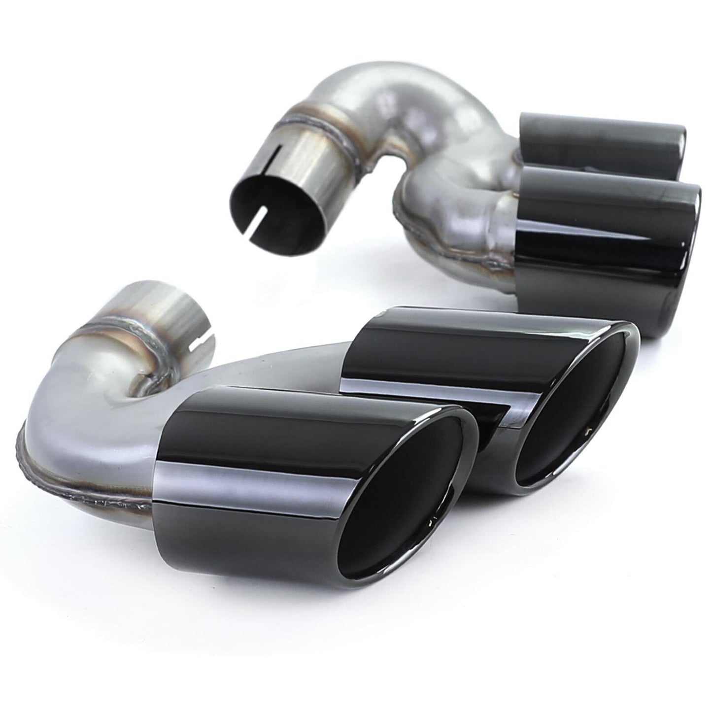 Performance Black Double Pipe Exhaust Tips Suitable for BMW X5 G05 X6 G06 X7 G07 40i