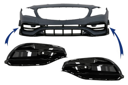 Side Grilles for Mercedes CLA W117 C117 X117 2013-2018 Facelift CLA45 Look 