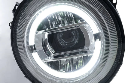 😍Phares Full LED pour Mercedes G W463 05-17 Chrome Facelift 2018 Look😍