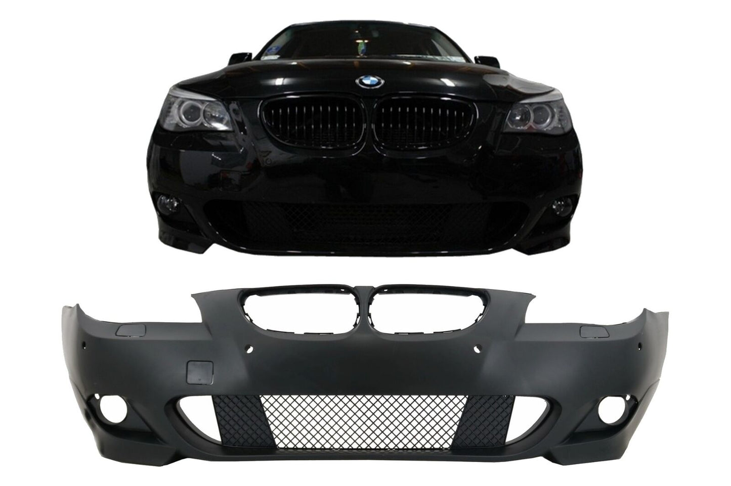 Bumper for BMW 5 Series E60 E61 03-07 M-Technik Look without Fog Lights 