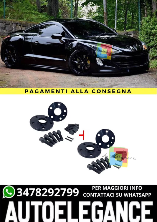 🔥KIT 4 DISTANZIALI 16+20mm adatto per PEUGEOT RCZ dal 2010 al 2015 5 fori🔥