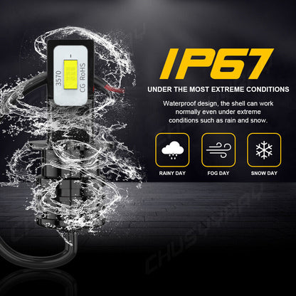 For Nissan Pathfinder 2001-2004 6000K LED Headlight + Fog Light Bulbs Combo 4pcs 