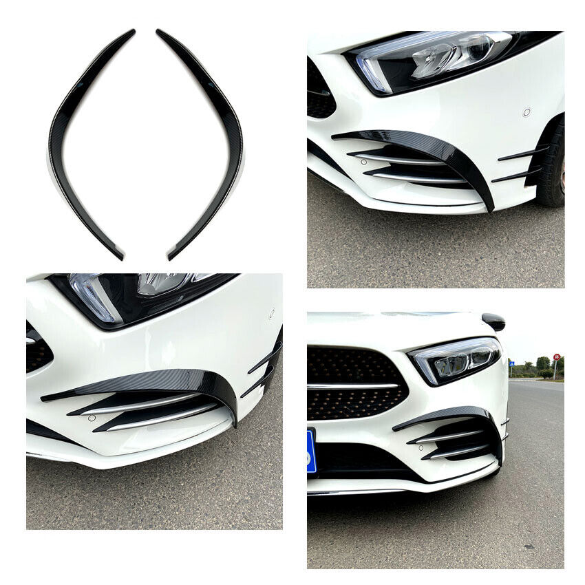AMG LOOK AERO FLAPS CARBON LOOK anteriore per Mercedes W177 Classe A AUTOELEGANCERICAMBI