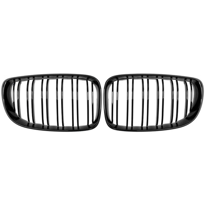 Griglia Rene doppia passerella adatta per BMW Serie 1 E81 E87 E88 2007-13 nero