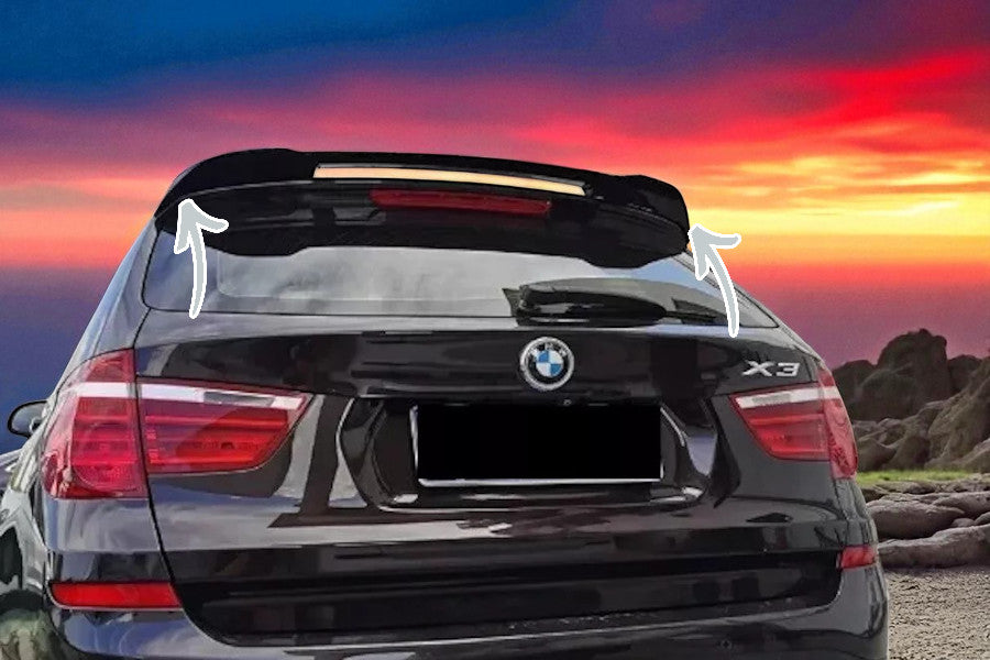 🔥Spoiler Posteriore Tetto in ABS Nero Opaco per BMW X3 F25 (2010–2017)🔥