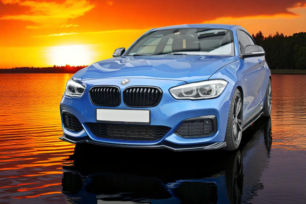 🔥Splitter Anteriore V2 Nero Lucido in ABS per BMW Serie 1 F20/F21 M-Power FL 🔥