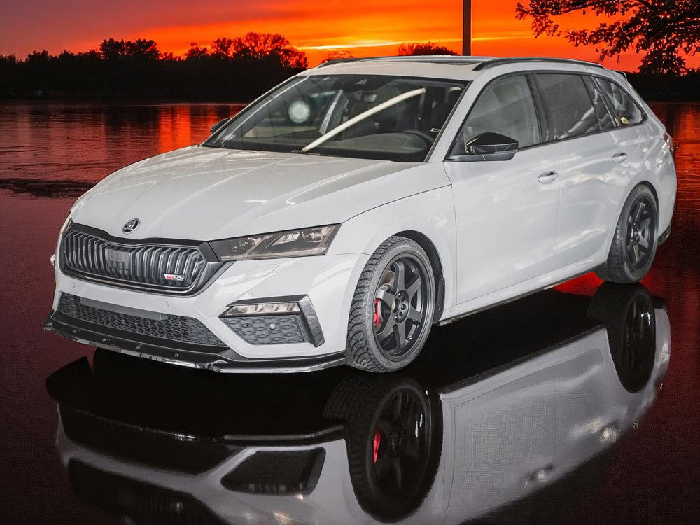🔥Sdoppiatore Anteriore V3 in ABS Nero Lucido per Skoda Octavia RS MK4 (2020–)🔥