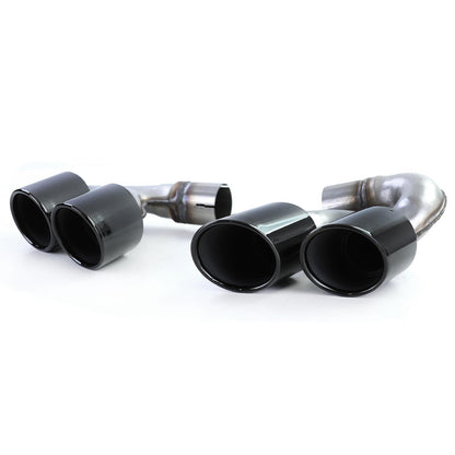 Performance Black Double Pipe Exhaust Tips Suitable for BMW X5 G05 X6 G06 X7 G07 40i