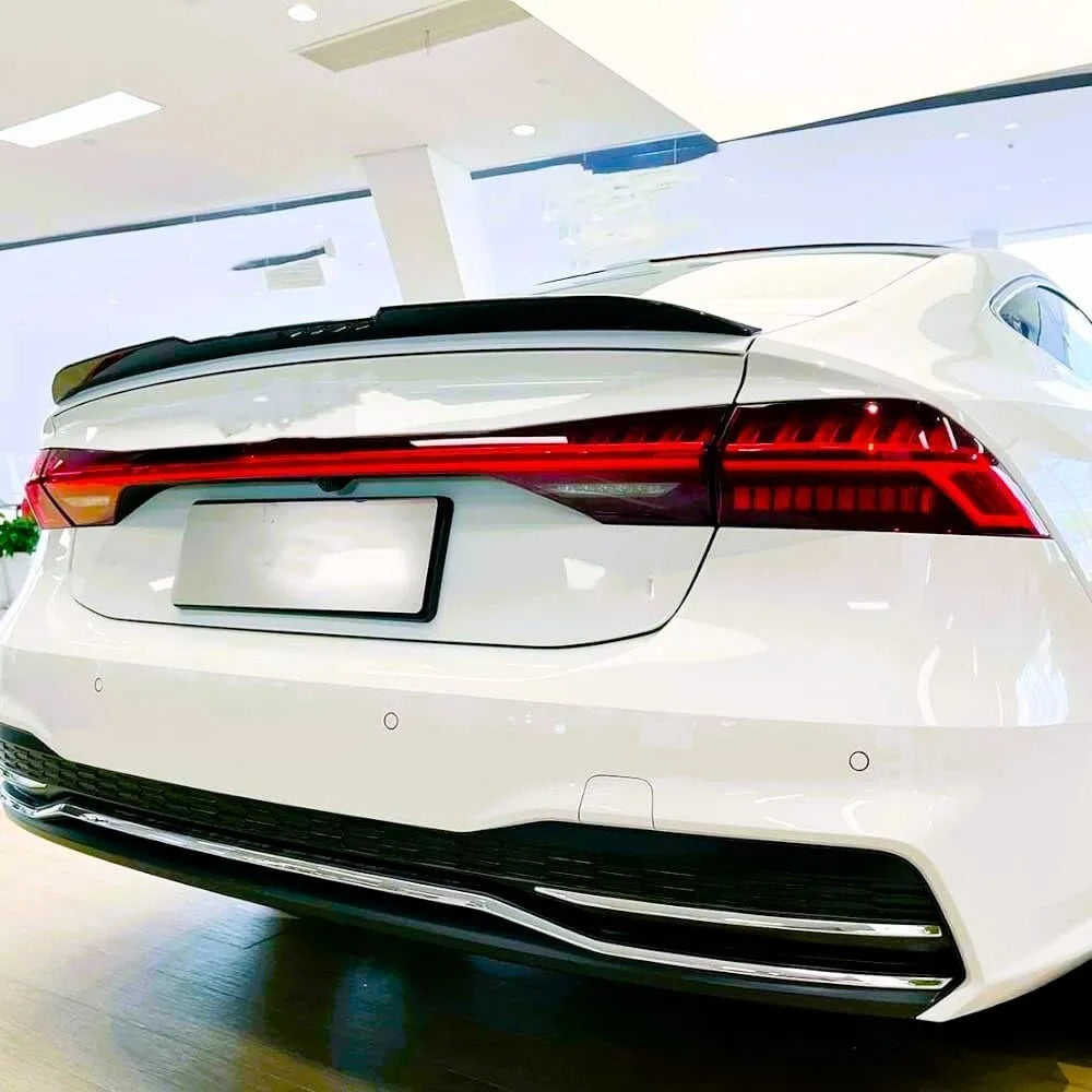 🤍KIT Spoiler Nero Lucido Adatto Per Audi A7 S7 RS7 2018+🤍