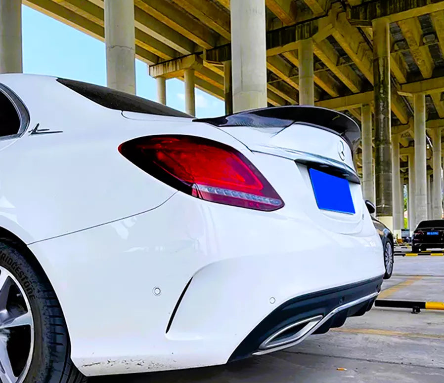 💯KIT Gloss Black Spoiler Suitable For Mercedes C-Class W205💯 