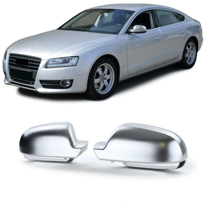 Calotte specchietti di ricambio argento opaco per AUDI A3 8P A4 8K B8 A5 8T 09-