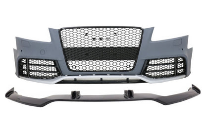 Front Bumper for Audi A5 8T Pre Facelift 07-11 RS5 Look Add-On Spoiler Lip 