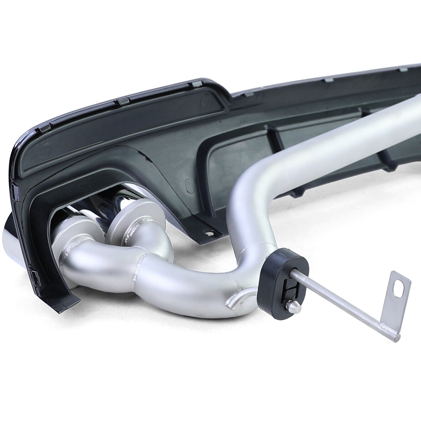 Diffusore posteriore lucido + conversione terminale di scarico duplex adatto per BMW F10 F11 520 525 528 530