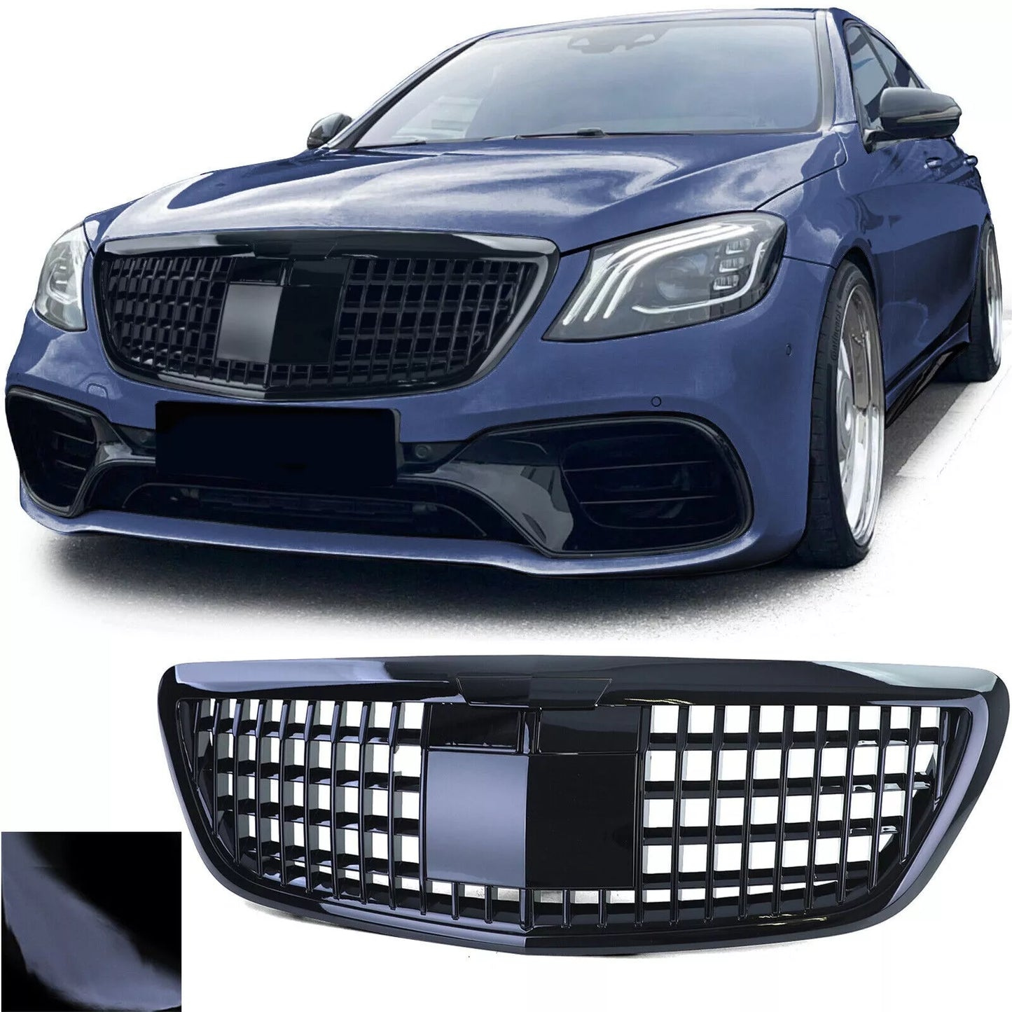 Borsa sportiva a griglia nera adatta per MERCEDES S W222 con visione notturna