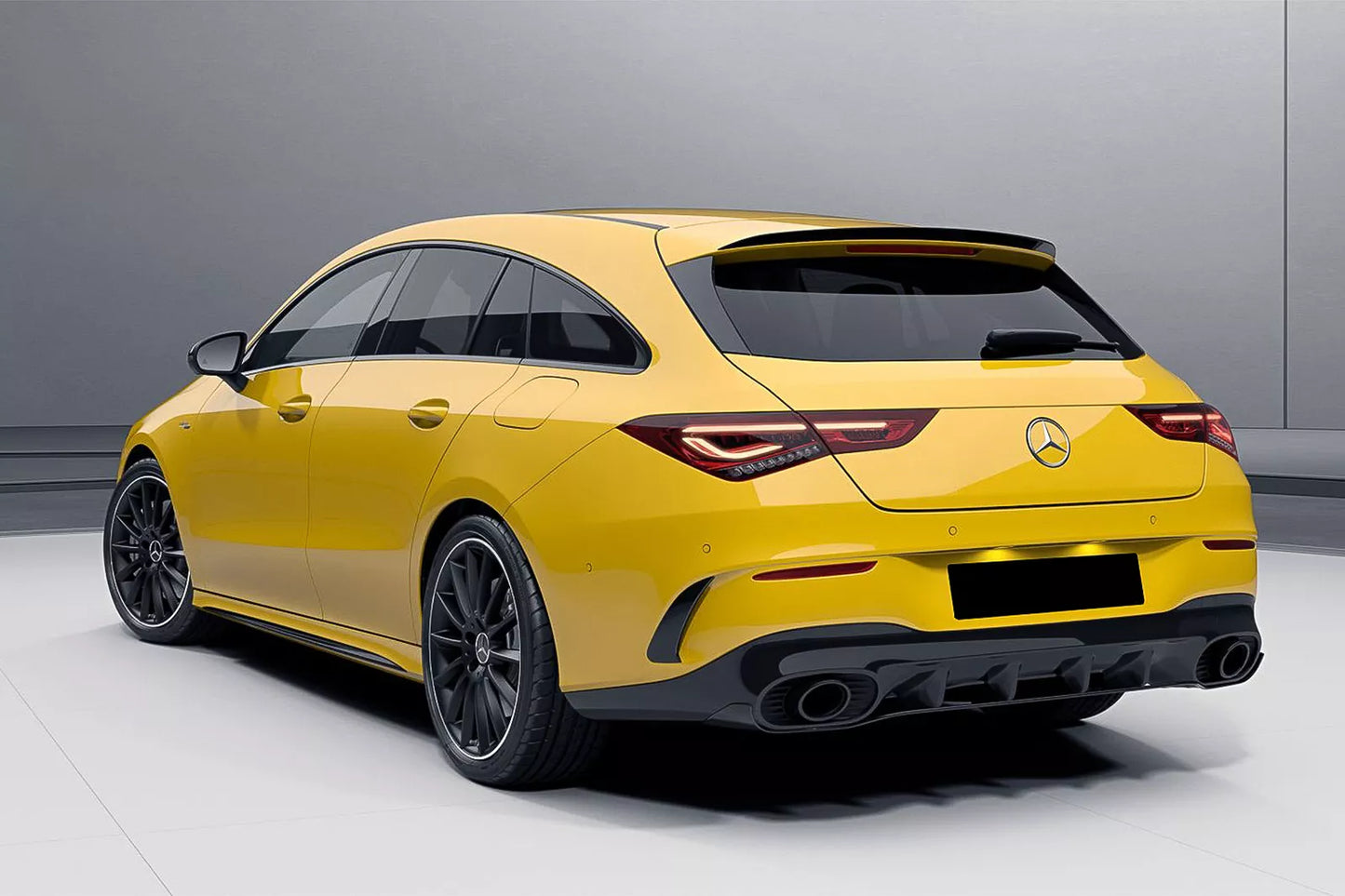 😍Parachoques Flaps Aletas para Mercedes CLA X118 C118 19+ Negro 45S Look😍