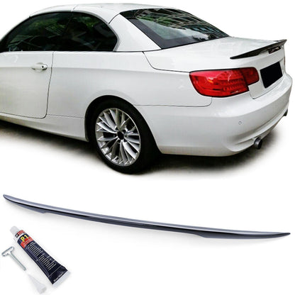 Spoiler posteriore sportivo nero lucido compatibile per BMW Serie 3 E93 Cabrio 06-13