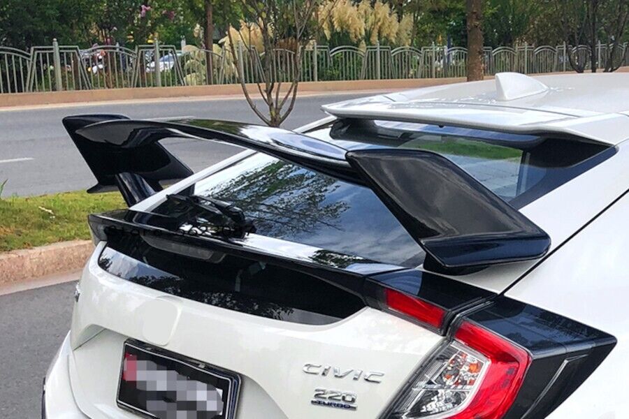 Honda Civic 10 hatchback 2016-20 SPOILER POSTERIORE DEL BAGAGLIAIO ABS base nera