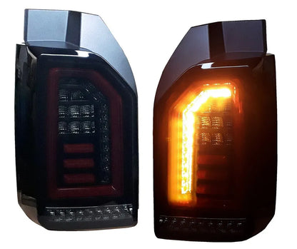 Luci posteriori LED nere per VW T6 Multivan Transporter Bus 15-19 rosse lightbar