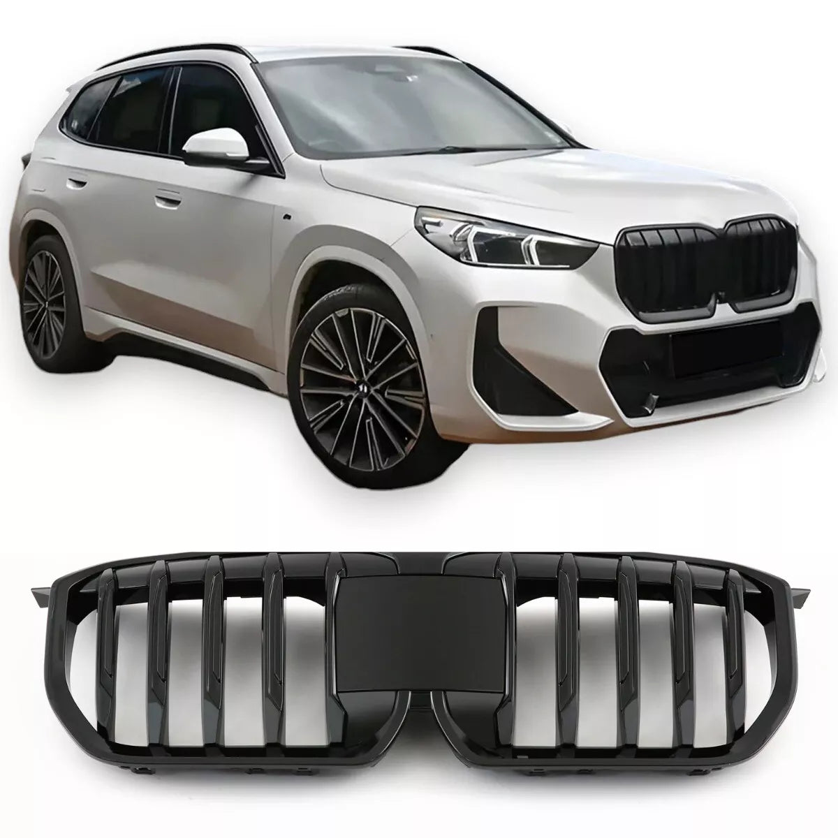 🤩GRIGLIA  DIAMANTE NERO LUCIDO ADATTO PER ADATTO PERBMW X1 U11 2022 🤩