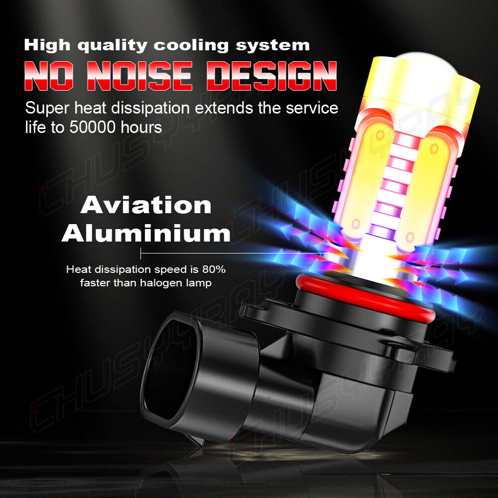 FOR Dodge Charger 2006-2009 Combo LED Headlight Bulbs Hi Lo Fog Light Kit 6000K 