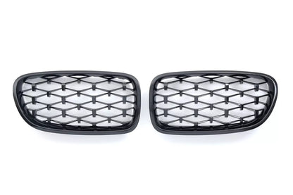GRIGLIA RADIATORE NERO LUCIDO DIAMANTE ADATTO PER BMW SERIE 5 F10 F11