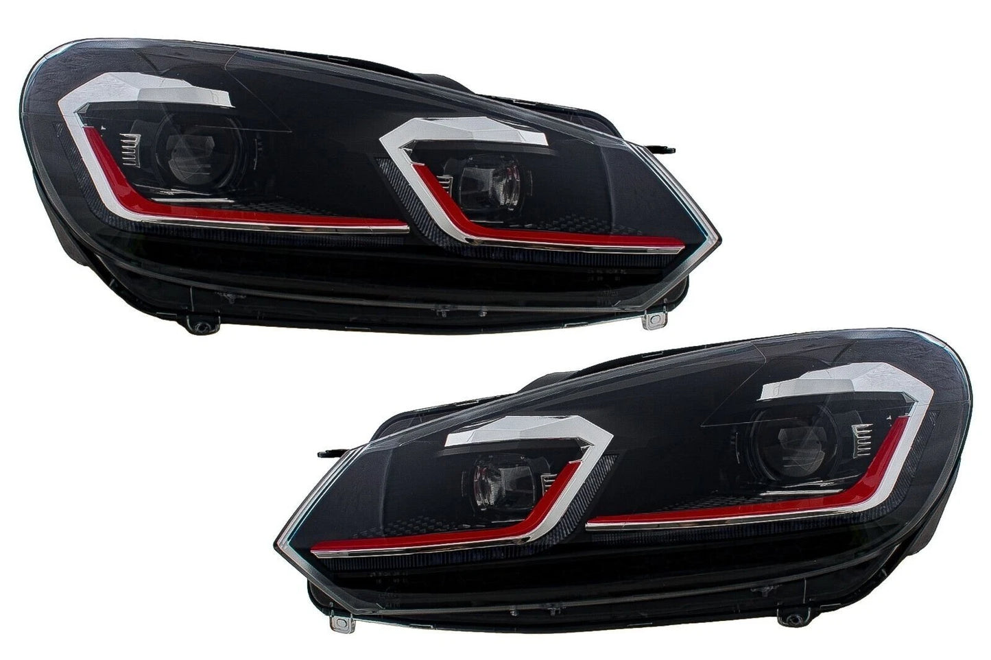 💕 Fari Anteriori Adatto per VW Golf 6 Look 7.5 GTI LED Dinamico LHD 💕