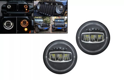 😎Fari a LED CREE da 7 pollici Halo DRL per Jeep Wrangler JK TJ LJ JL 97-17 5 😎