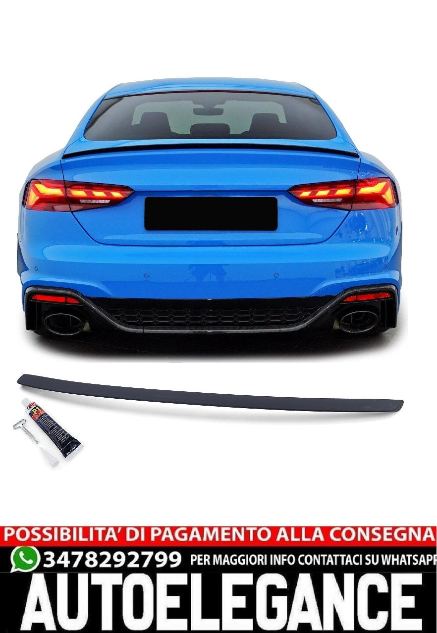 Labbro spoiler posteriore sportivo con ABE adatto per Audi A5 Sportback S5 RS5 F