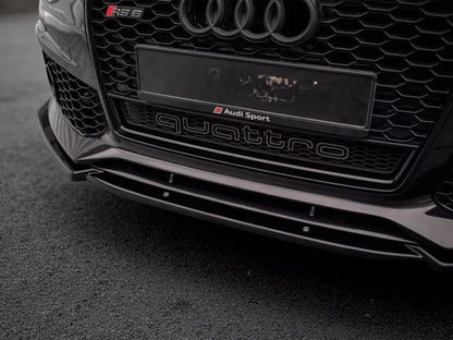 🔥Splitter Anteriore RS6 Look Nero Lucido in ABS per Audi A6 C7 (2011–2018) 🔥
