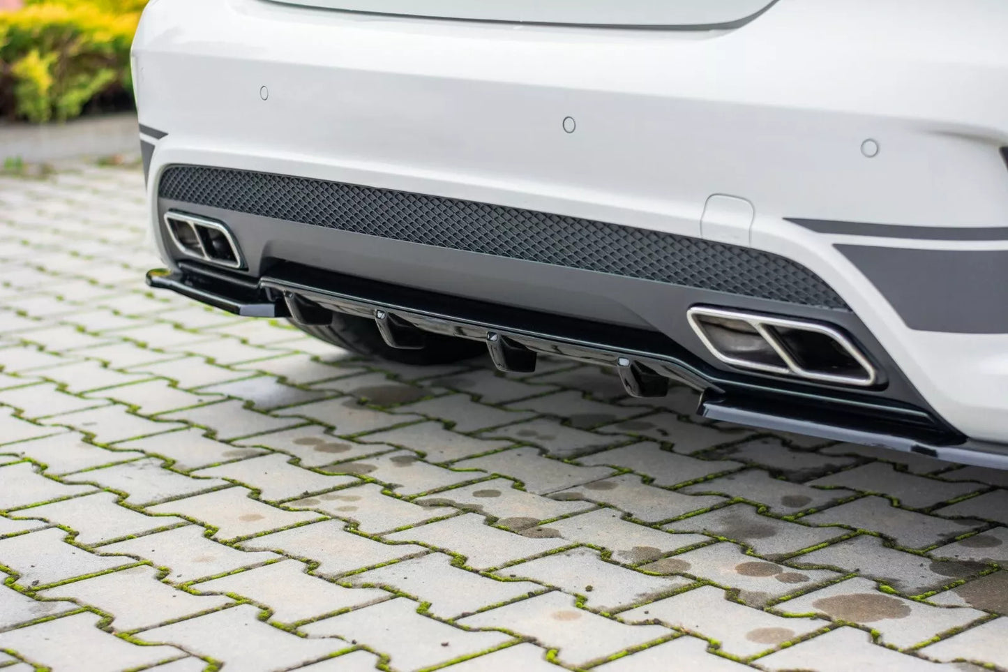 🔥Valvola Posteriore / Cover Estetica in ABS Nero Lucido per Mercedes A45 AMG 🔥