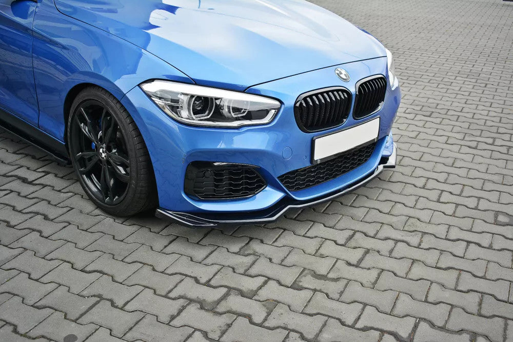 🔥Splitter Anteriore V2 Nero Lucido in ABS per BMW Serie 1 F20/F21 M-Power FL 🔥