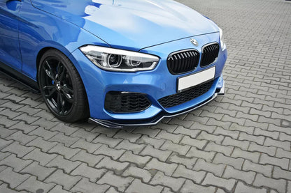 🔥Splitter Anteriore V2 Nero Lucido in ABS per BMW Serie 1 F20/F21 M-Power FL 🔥