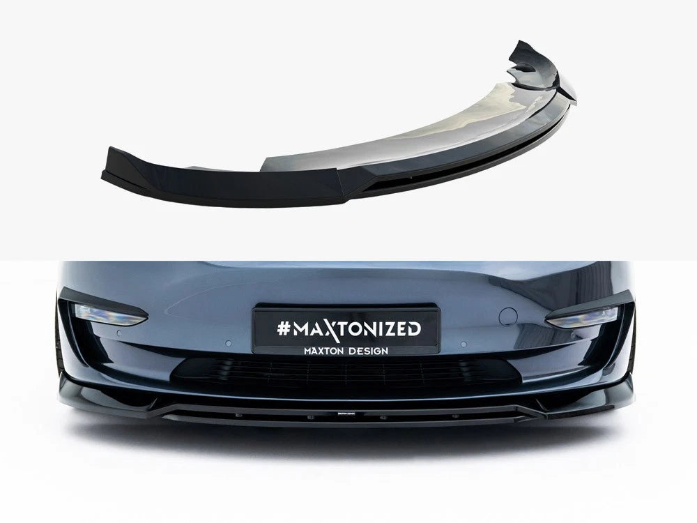 💕Splitter adatto  per    Tesla Model 3  nero  lucido 💕