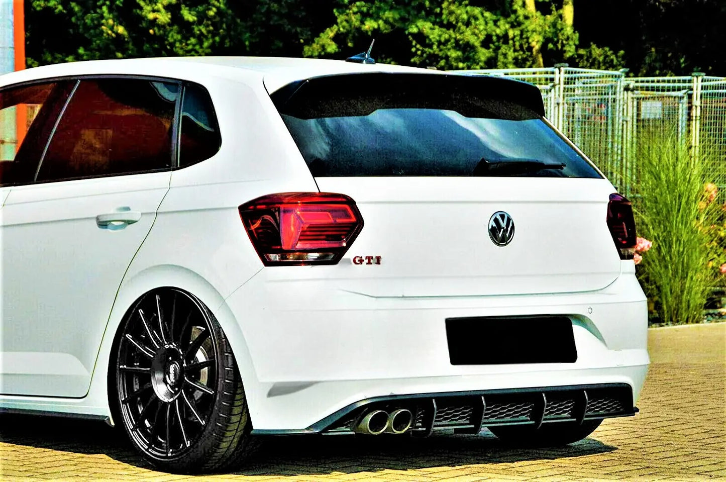 😎Diffusore posteriore adatto per VW Volkswagen Polo MK6 GTI AW2018+😎