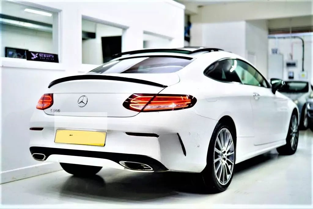 🔥Glossy Black Spoiler Suitable For Mercedes C Class Coupe W205 C205🔥