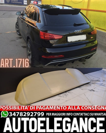 SPOILER ADATTO PER AUDI Q3 8U 2011-2018 LOOK RS DESIGN GREZZO