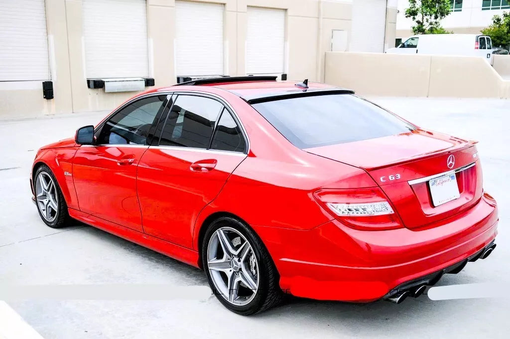 😎Kit spoiler posteriore nero lucido adatto per Mercedes Classe C W204😎