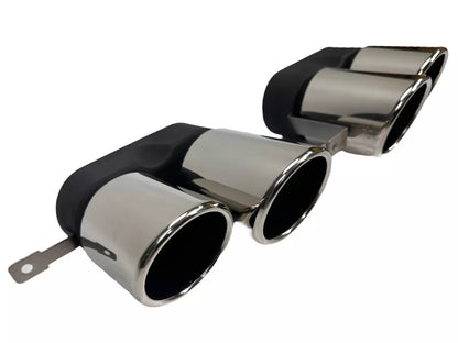 DIFFUSORE + PEZZI DI SCARICO (CROMO) ADATTO A BMW SERIE 3 G20 / G20 2019-2022